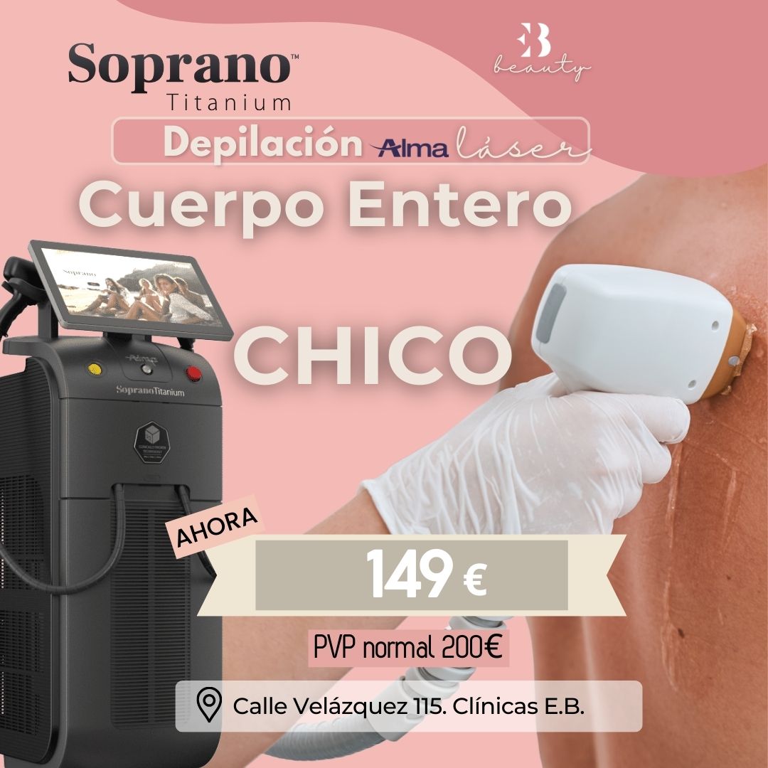 Precio depilación laser cuerpo hombre