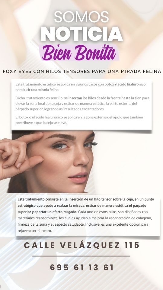 bien bonita con foxy eyes y Clinica EB somos noticias