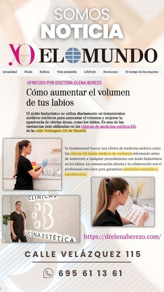 clínica de medicina estética EB en Yodona, el mundo con el aumento de labios