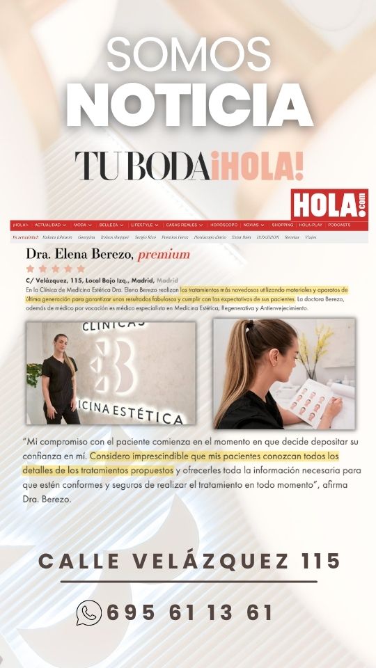 Tu boda REVISTA HOLA con la clinica medicina estética EB - Dra Elena Berezo