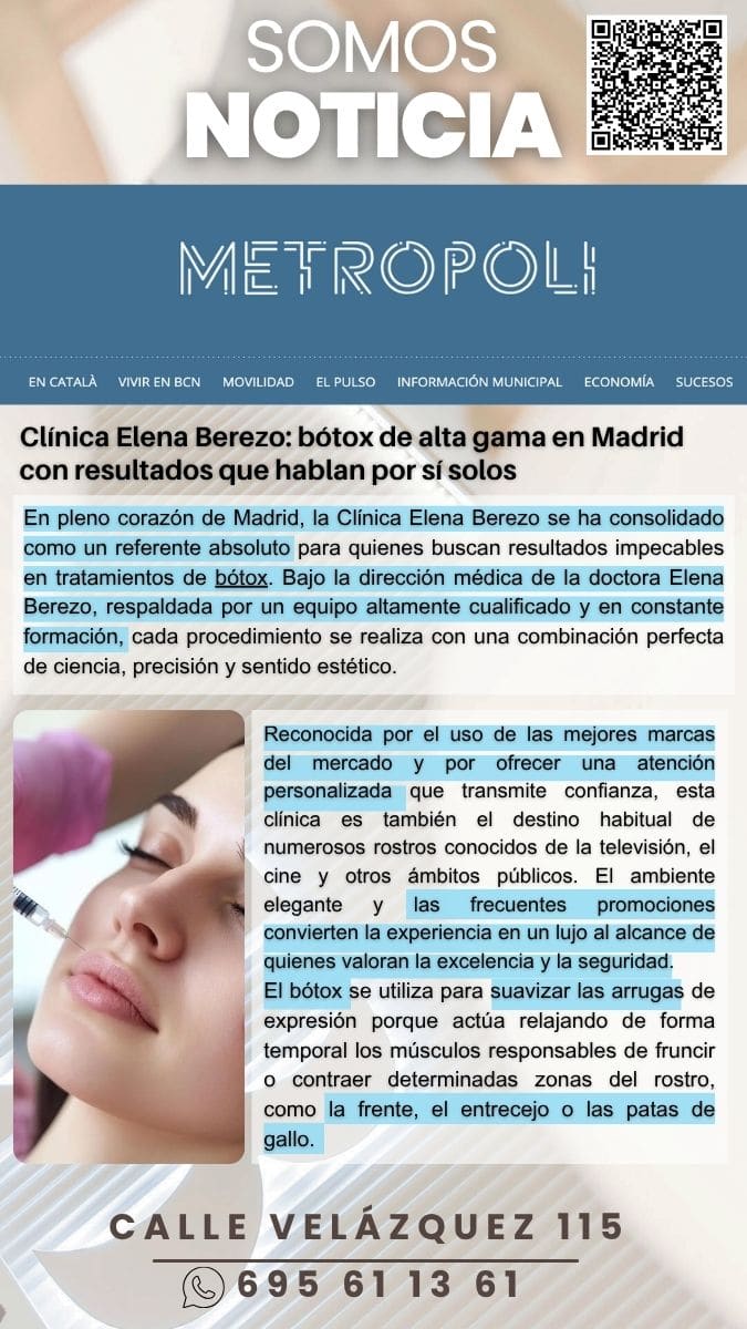 Clinica EB es noticia en el periódico Metrópoli