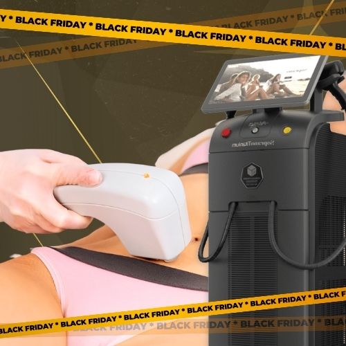 black friday depilación láser cuerpo entero chica